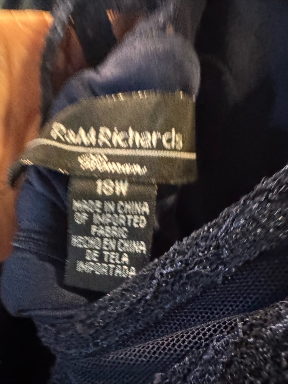 NWT R&M Richards Sparkle and Lace Gown - Picture 6 of 8